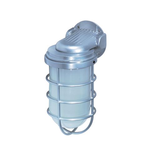 Main product image of 1 Light 11" Industrial Style Wall Mount w/ Frosted Glass Metallic Silver Finish