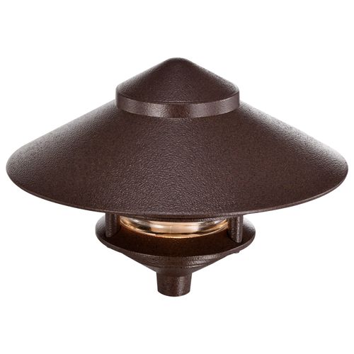 Main product image of Pagoda Garden Fixture Large 10" Hood 1 light 2 Louver Old Bronze Finish