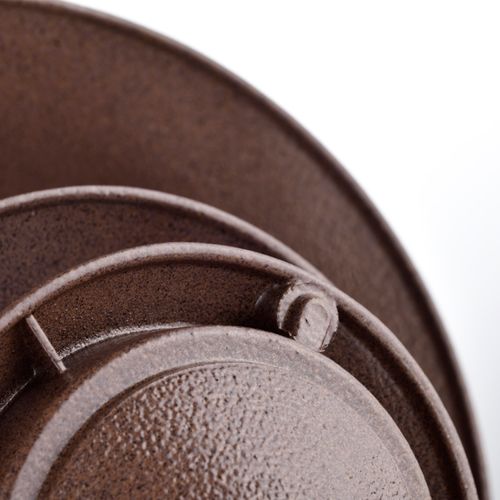 Main product image of Pagoda Garden Fixture Large 10" Hood 1 light 3 Louver Old Bronze Finish