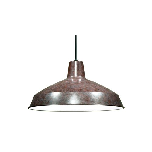 Main product image of 1 Light 16" Pendant Warehouse Shade Old Bronze Finish