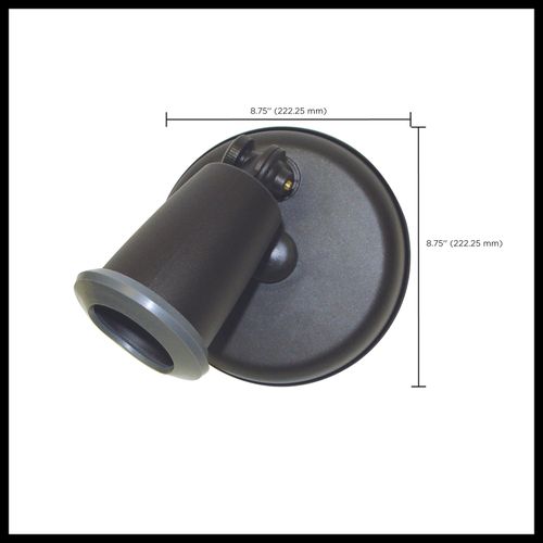 Main product image of 1 Light 5" Flood Light Exterior PAR38 Holder w/ Adjustable Swivel Bronze Finish