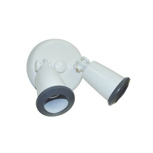 Main product image of 2 Light 14" Flood Light Exterior PAR38 Holder w/ Adjustable Swivel White Finish (Pack of 2)