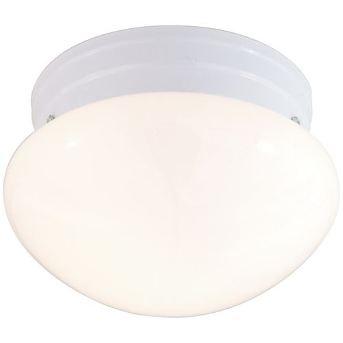 Main product image of 2 Light 10" Flush Mount Medium White Mushroom White Finish (Pack of 2)