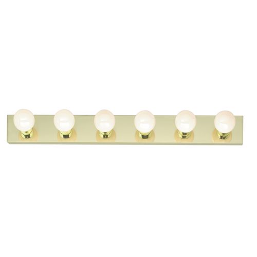 Main product image of 6 Light 36" Vanity Strip Polished Brass Finish