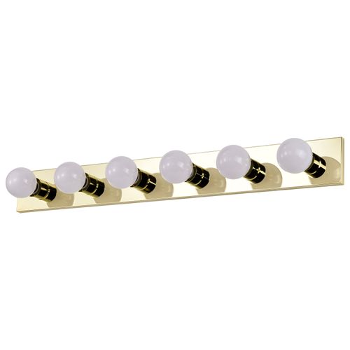 Main product image of 6 Light 36" Vanity Strip Polished Brass Finish