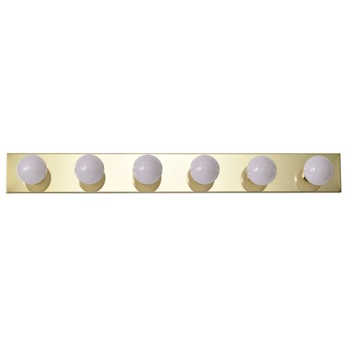Main product image of 6 Light 36" Vanity Strip Polished Brass Finish
