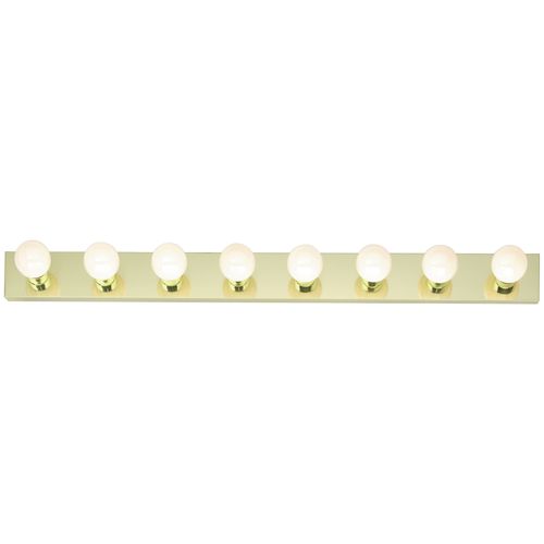 Main product image of 8 Light 48" Vanity Strip Polished Brass Finish