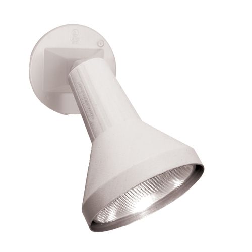Main product image of 1 Light 8" Flood Light Exterior PAR38 w/ Adjustable Swivel White Finish