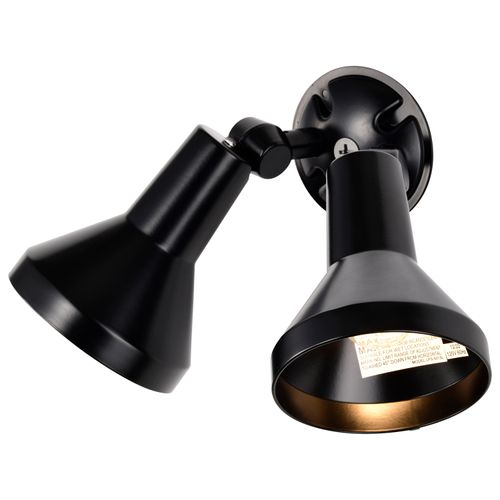 Main product image of 2 Light 15" Flood Light Exterior PAR38 w/ Adjustable Swivel Black Finish