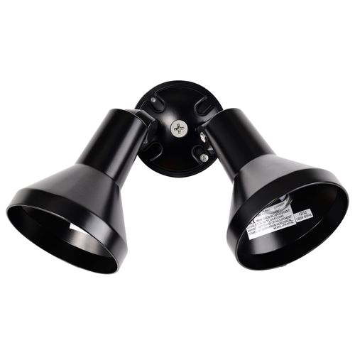 Main product image of 2 Light 15" Flood Light Exterior PAR38 w/ Adjustable Swivel Black Finish