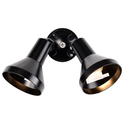 Main product image of 2 Light 15" Flood Light Exterior PAR38 w/ Adjustable Swivel Black Finish