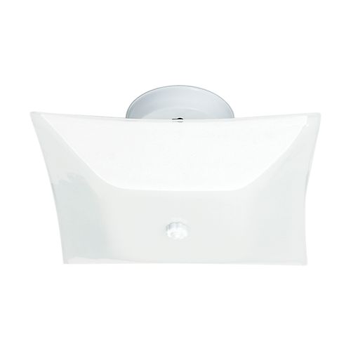 Main product image of 2 Light 12" Ceiling Fixture White Square White Finish (Pack of 2)