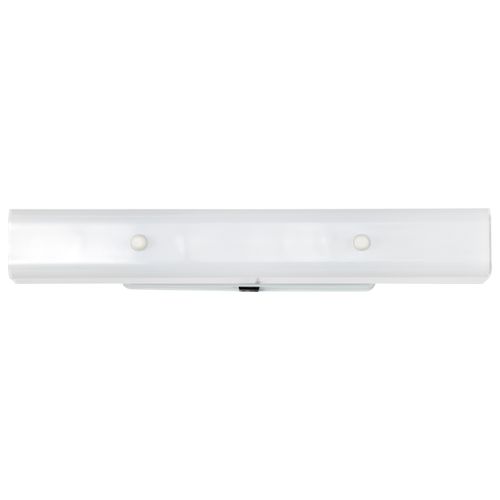 Main product image of 4 Light 24" Vanity w/ White "U" Channel Glass w/ Convenience Outlet White Finish (Pack of 2)