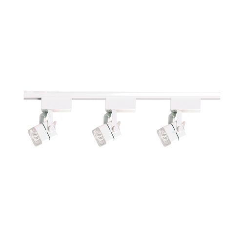 Main product image of 1 Light MR16 12V Track Head Square White Finish (Pack of 2)