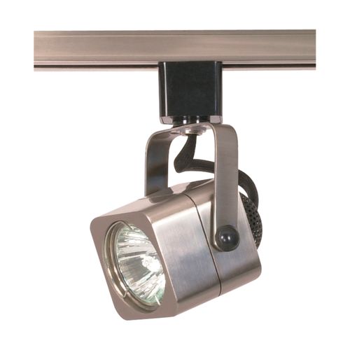 Main product image of 1 Light MR16 120V Track Head Square Brushed Nickel Finish (Pack of 2)