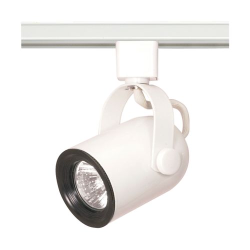 Main product image of 1 Light MR16 120V Track Head Round Back White Finish (Pack of 2)
