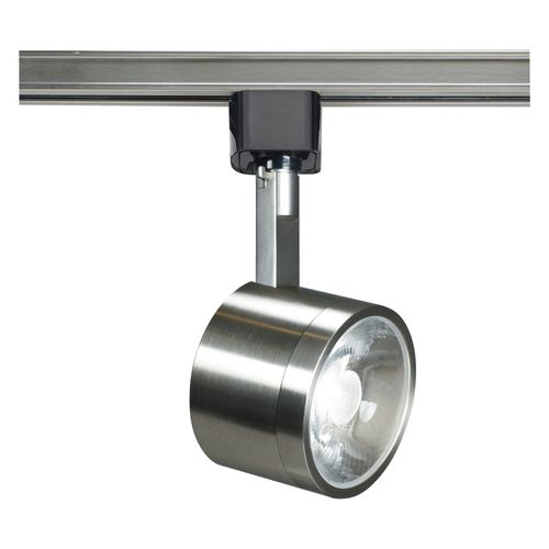 Main product image of 1 Light LED 12W Track Head Round Brushed Nickel 24 Deg. Beam