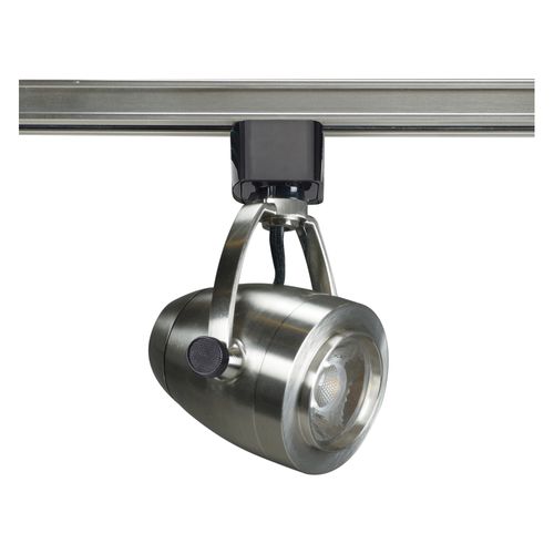 Main product image of 1 Light LED 12W Track Head Pinch back shape Brushed Nickel 24 Deg. Beam
