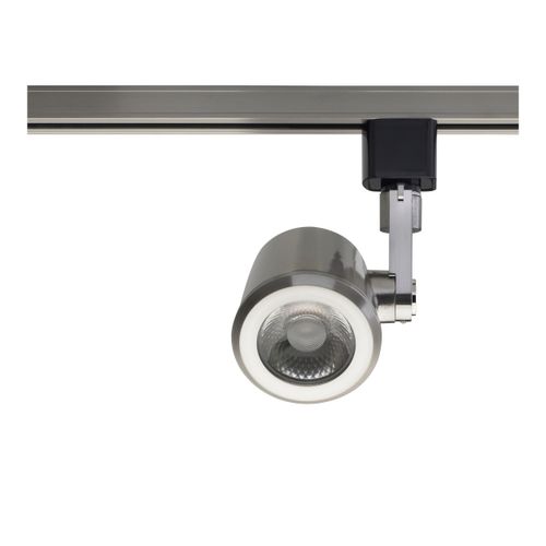 Main product image of 1 Light LED 12W Track Head Taper Back Brushed Nickel 24 Deg. Beam