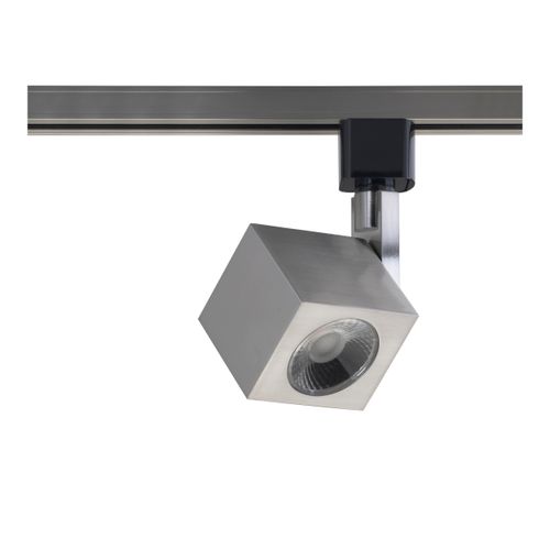 Main product image of 1 Light LED 12W Track Head Square Brushed Nickel 24 Deg. Beam