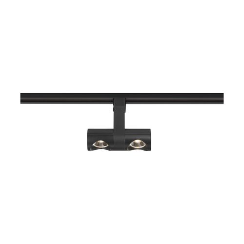 Main product image of LED 24 Watt Track Head Dual Pipe Black 36 deg. Beam Angle