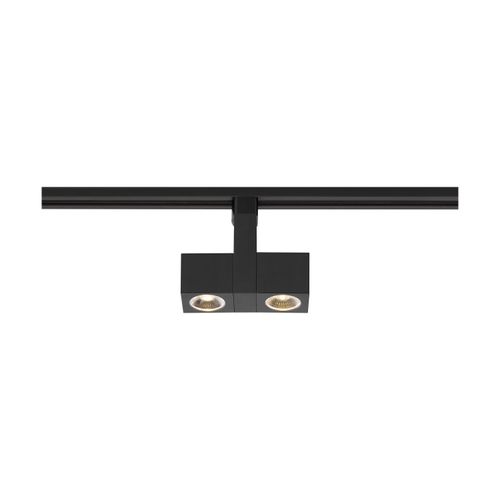Main product image of LED 24 Watt Track Head Dual Square Black 24 deg. Beam Angle