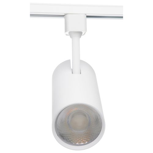 Main product image of 30 Watt LED Commercial Track Head White Cylinder 24 Degree Beam Angle