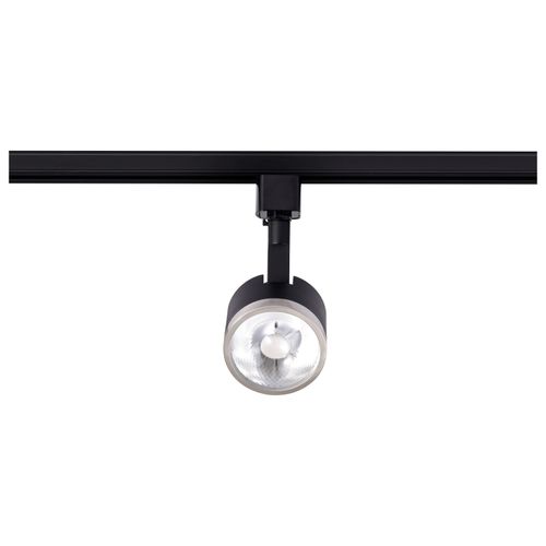 Main product image of 12 Watt LED Track Head Round 3000K Matte Black and Brushed Nickel Finish