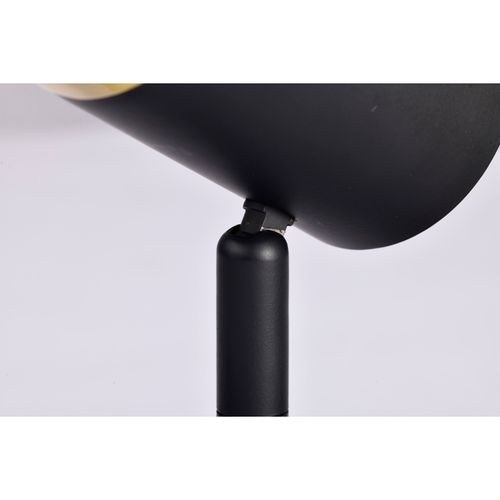 Main product image of 12 Watt LED Small Cylindrical Track Head 3000K Matte Black and Brushed Brass Finish