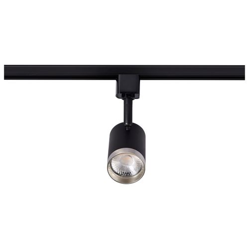 Main product image of 12 Watt LED Small Cylindrical Track Head 3000K Matte Black and Brushed Nickel Finish