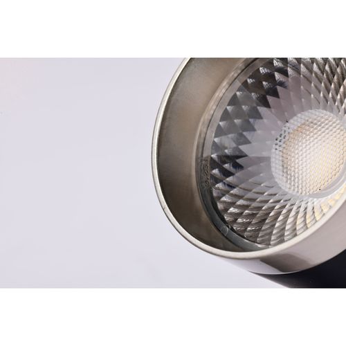 Main product image of 12 Watt LED Small Cylindrical Track Head 3000K Matte Black and Brushed Nickel Finish