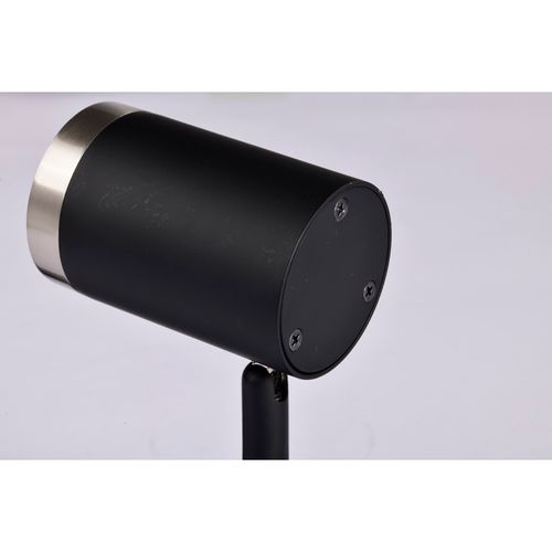 Main product image of 12 Watt LED Small Cylindrical Track Head 3000K Matte Black and Brushed Nickel Finish