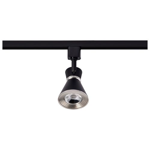 Main product image of 12 Watt LED Cinch Track Head 3000K Matte Black and Brushed Nickel Finish