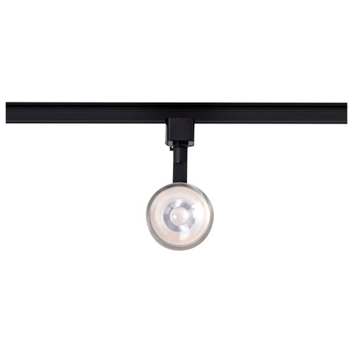 Main product image of 12 Watt LED Track Head Round 3000K Matte Black and Brushed Nickel Finish