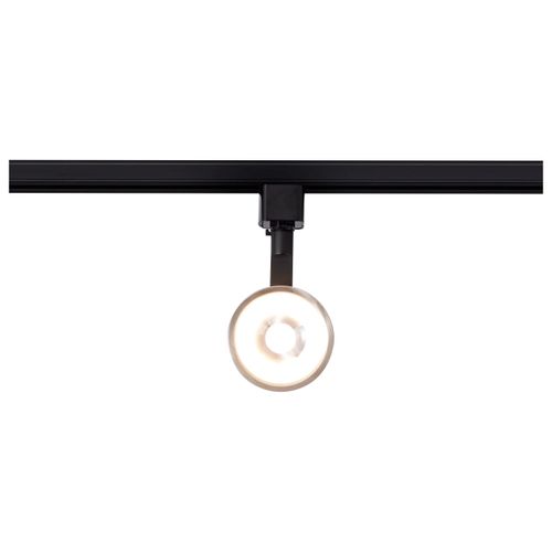 Main product image of 12 Watt LED Track Head Round 3000K Matte Black and Brushed Nickel Finish