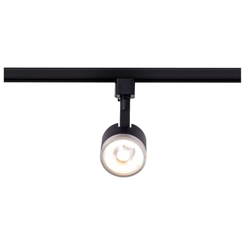 Main product image of 12 Watt LED Track Head Round 3000K Matte Black and Brushed Nickel Finish