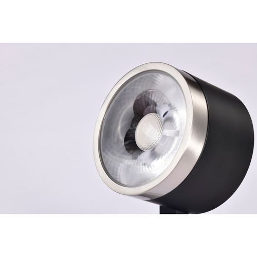Main product image of 12 Watt LED Track Head Round 3000K Matte Black and Brushed Nickel Finish