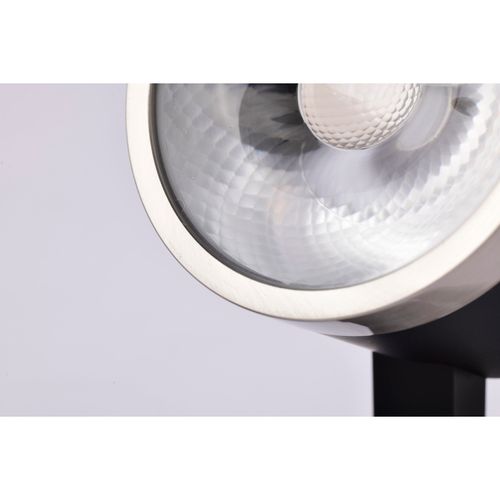 Main product image of 12 Watt LED Track Head Round 3000K Matte Black and Brushed Nickel Finish