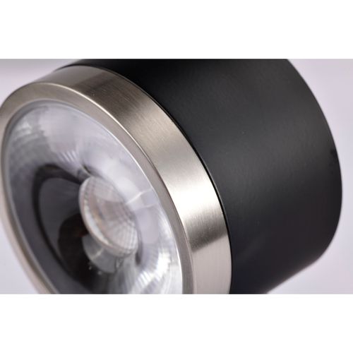 Main product image of 12 Watt LED Track Head Round 3000K Matte Black and Brushed Nickel Finish
