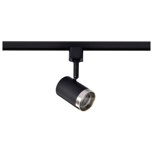 Main product image of 12 Watt LED Small Cylindrical Track Head 3000K Matte Black and Brushed Nickel Finish