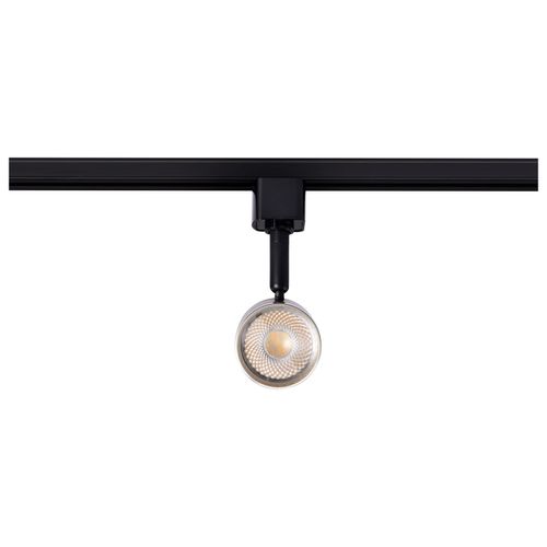 Main product image of 12 Watt LED Small Cylindrical Track Head 3000K Matte Black and Brushed Nickel Finish
