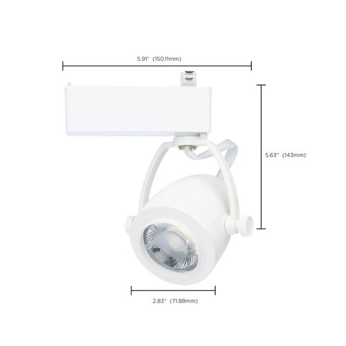 Main product image of 12 Watt LED Track Head Starfish Enabled Pinch Back White Finish 120 Volt RGBTW