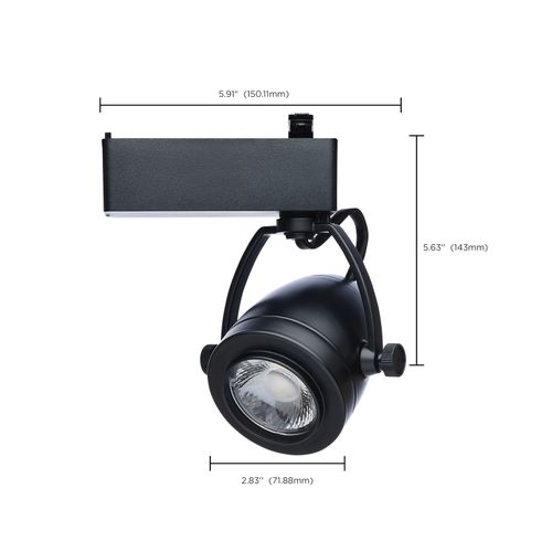 Main product image of 12 Watt LED Track Head Starfish Enabled Pinch Back Black Finish 120 Volt RGBTW