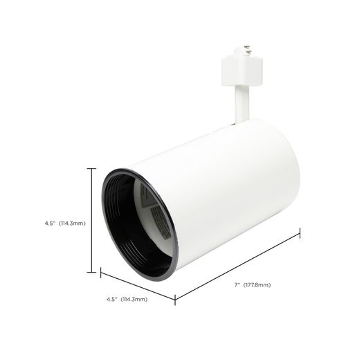 Main product image of 3 Light R30 Straight Cylinder Track Kit 4 foot Track White