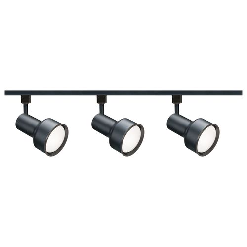 Main product image of 3 Light R30 Step Cylinder Track Kit 4 foot Track Black