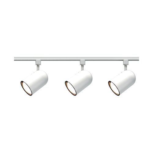 Main product image of 3 Light R30 Bullet Cylinder Track Kit 4 foot Track White