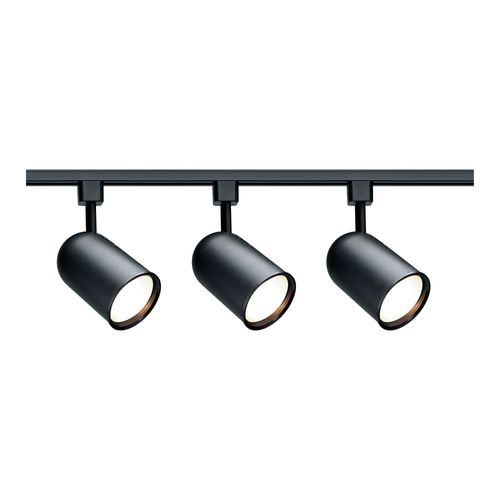 Main product image of 3 Light R30 Bullet Cylinder Track Kit 4 foot Track Black