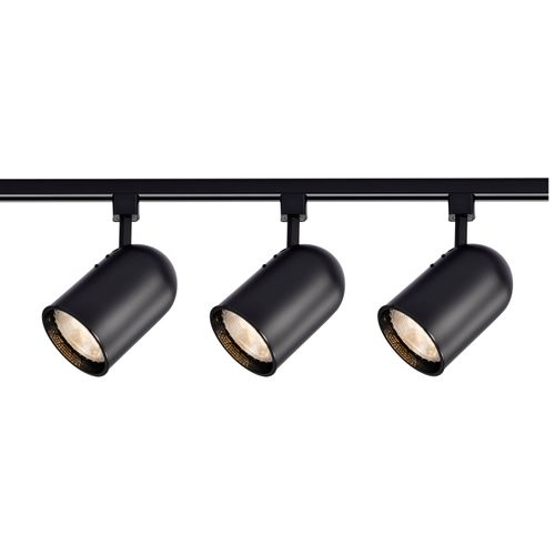 Main product image of 3 Light R30 Bullet Cylinder Track Kit 4 foot Track Black