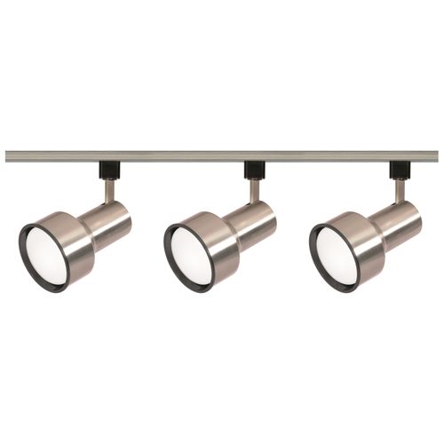 Main product image of 3 Light R30 Step Cylinder Track Kit 4 foot Track Brushed Nickel