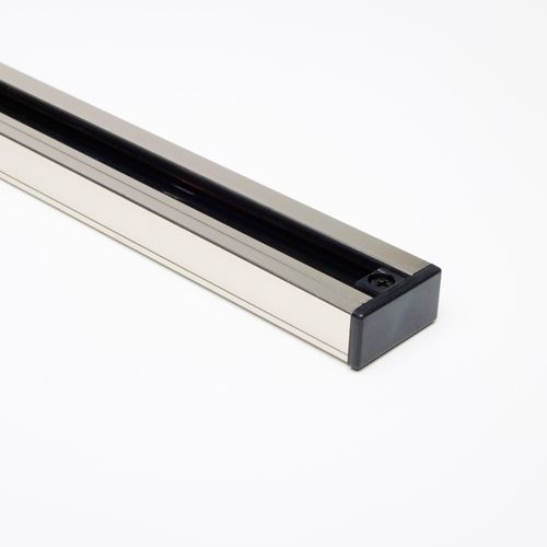 Main product image of 3 Light MR16 Square Track Kit 4 foot Track Line Voltage Brushed Nickel